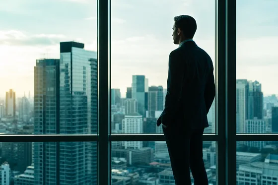 Leader looking ahead toward company growth and new markets